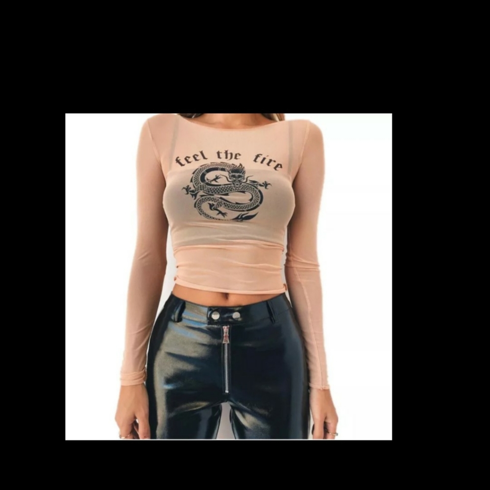 mesh dragon top